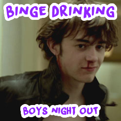 binge drinking - boys